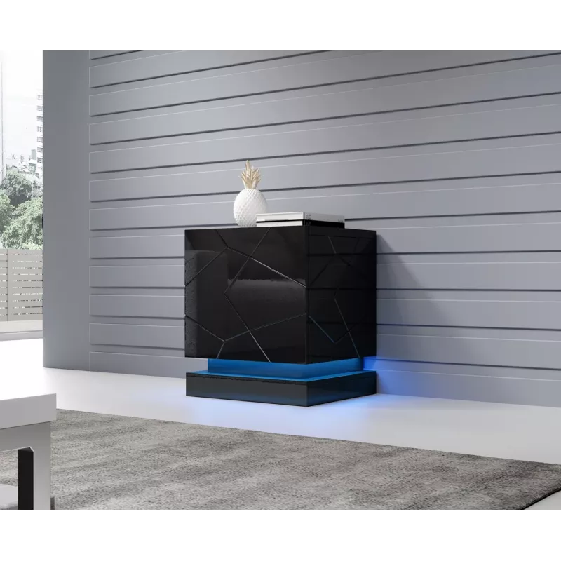 Nachtlamp cama meble QIU, 2 stuks, RGB, opbouw, AC-voeding