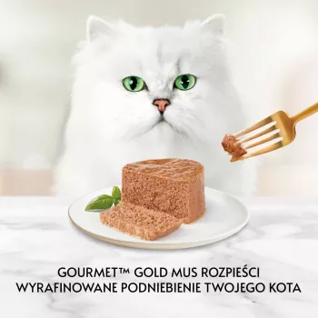 Natvoer voor katten Purina Nestlé GOURMET Gold kalkoen 85 g blik voor volwassen katten, formule tegen overgewicht