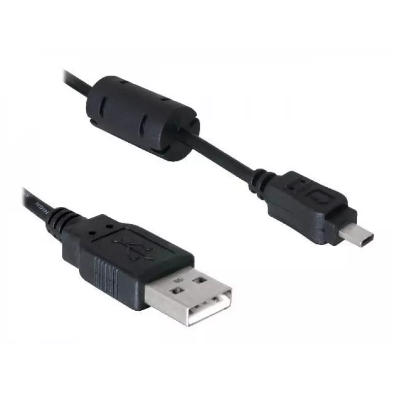 DeLOCK 82414 USB-kabel naar digitale camera-aansluiting (Nikon 8-pins UC-E6), 1,83 m, zwart