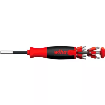 Wiha LiftUp 25 schroevendraaierset 12-delig inbus, buitenzeskant, Phillips (PH), Phillips Pozidriv, sleuf, TORX (38606)