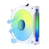120mm Lian Li UNI FAN SL-INF Wireless ARGB PWM — wit, modulair magnetisch ventilatorsysteem