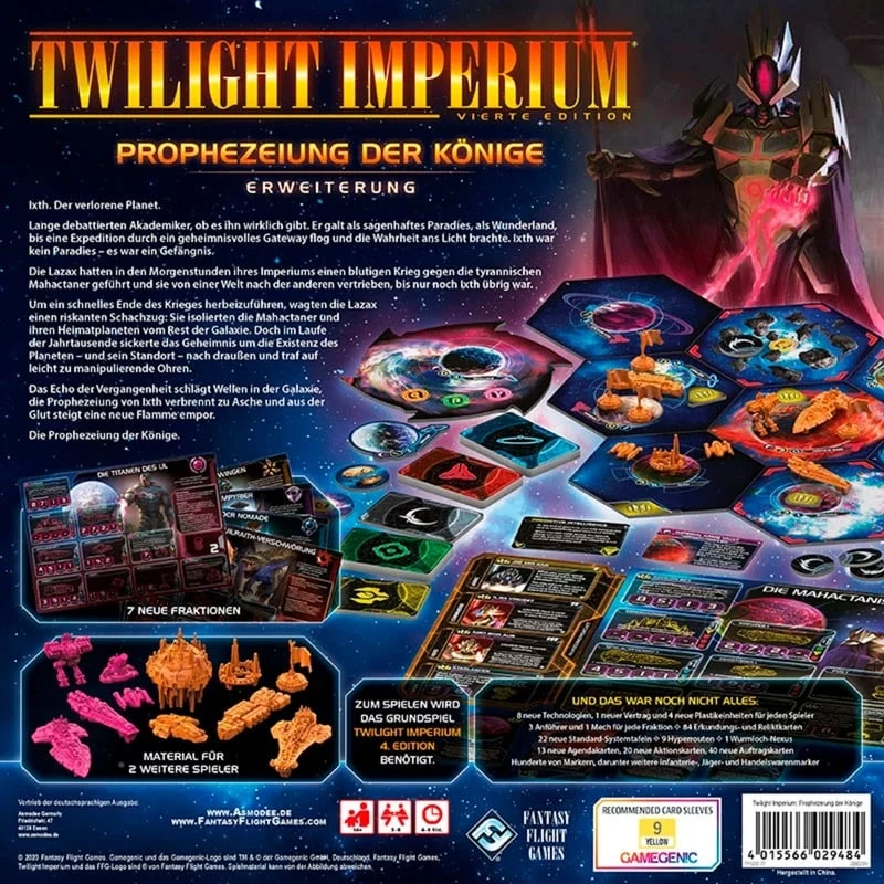 Twilight Imperium 4e editie - Prophecy of Kings, bordspel-uitbreiding