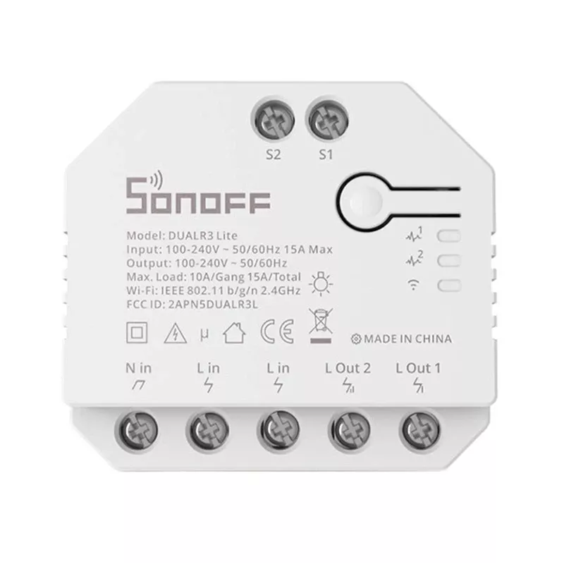 Sonoff Dual R3 Lite slimme schakelaar