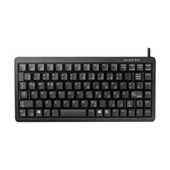 CHERRY Compact, combo (USB + PS/2), DE toetsenbord kantoor USB + PS/2 QWERTY zwart