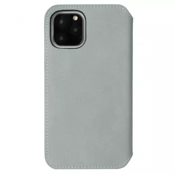 Handyhoesje Krusell Sunne voor Apple iPhone 11 Pro — vintage grijs, foliohoes met kaartvak