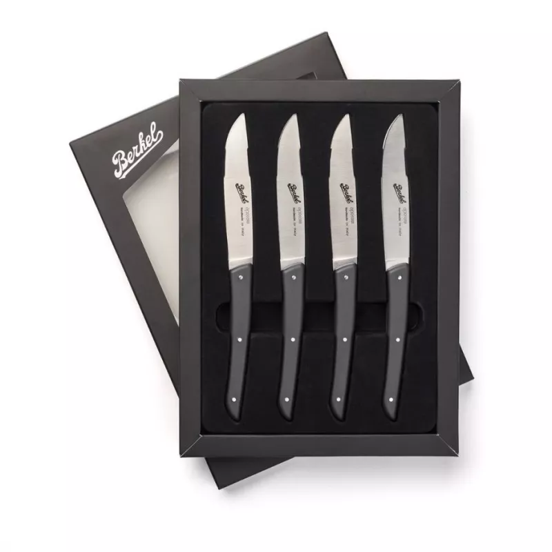 Berkel steakmessen set 4-delig kleur zwart