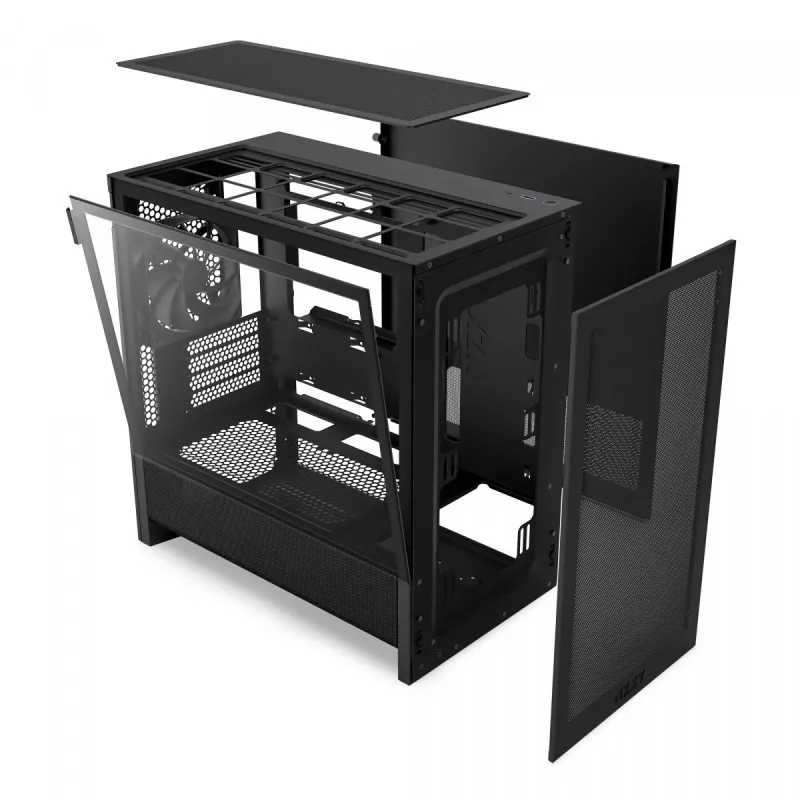 NZXT H3 Flow Micro ATX Airflow behuizing - zwart
