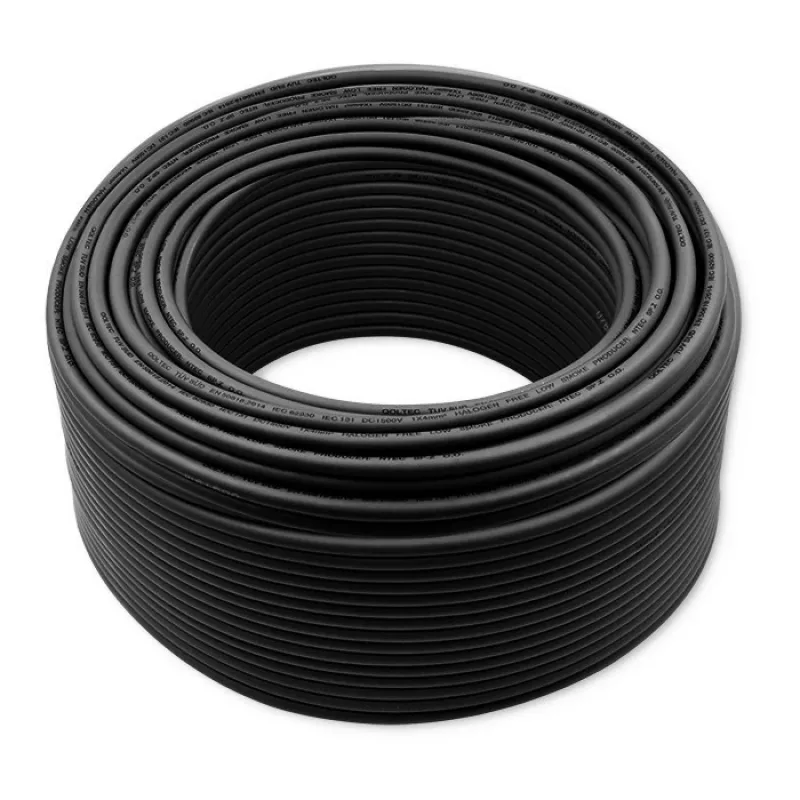 Zonne-kabel QOLTEC 53851 4 mm² 100 m zwart