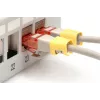 DIGITUS - kabelclips met kleurcodering - voor patchkabels - geel (verpakking van 100) (A-CC-Y)