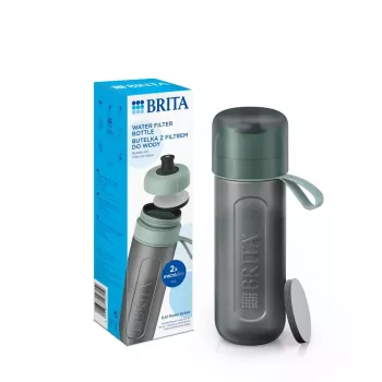Brita Sports waterfilterfles Active donkergroen, groen