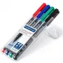 Permanentmarker Staedtler Lumocolor 317 WP4 zwart, blauw, groen, rood