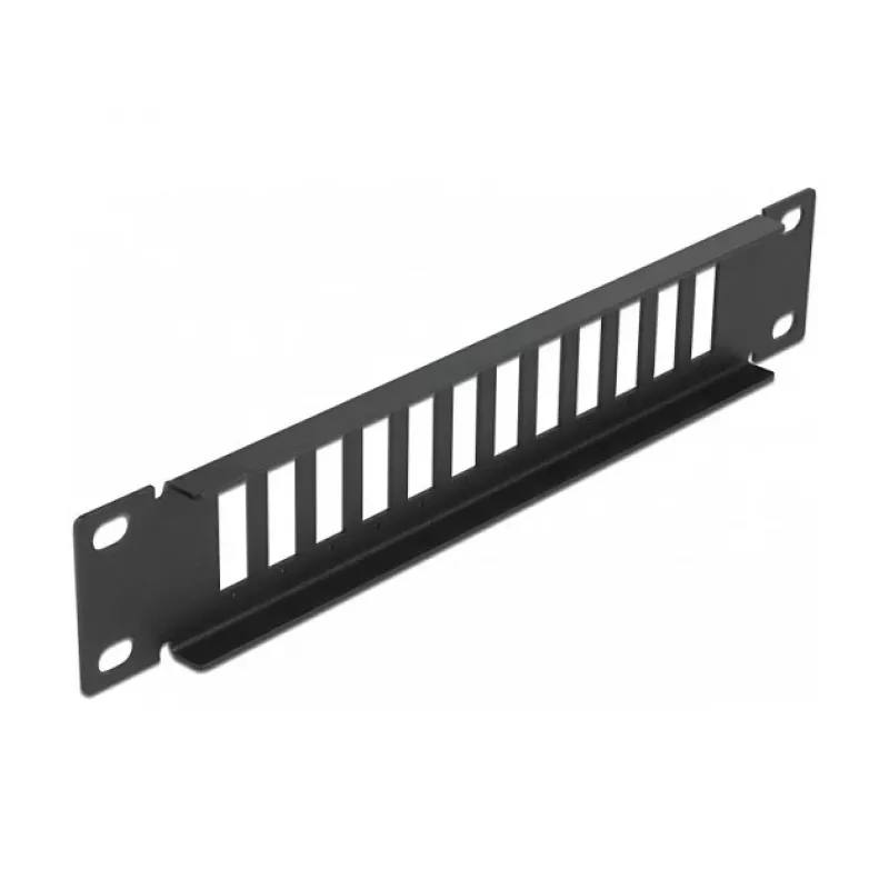 Glasvezel patchpaneel DeLOCK 10 inch 12 poorten SC duplex LC quad 1U zwart