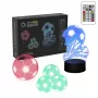 Tafellamp MANTA SNL124RGB RGB 3D-lichtdecoratiebollen, kleurwisselende LED, decoratieve verlichting