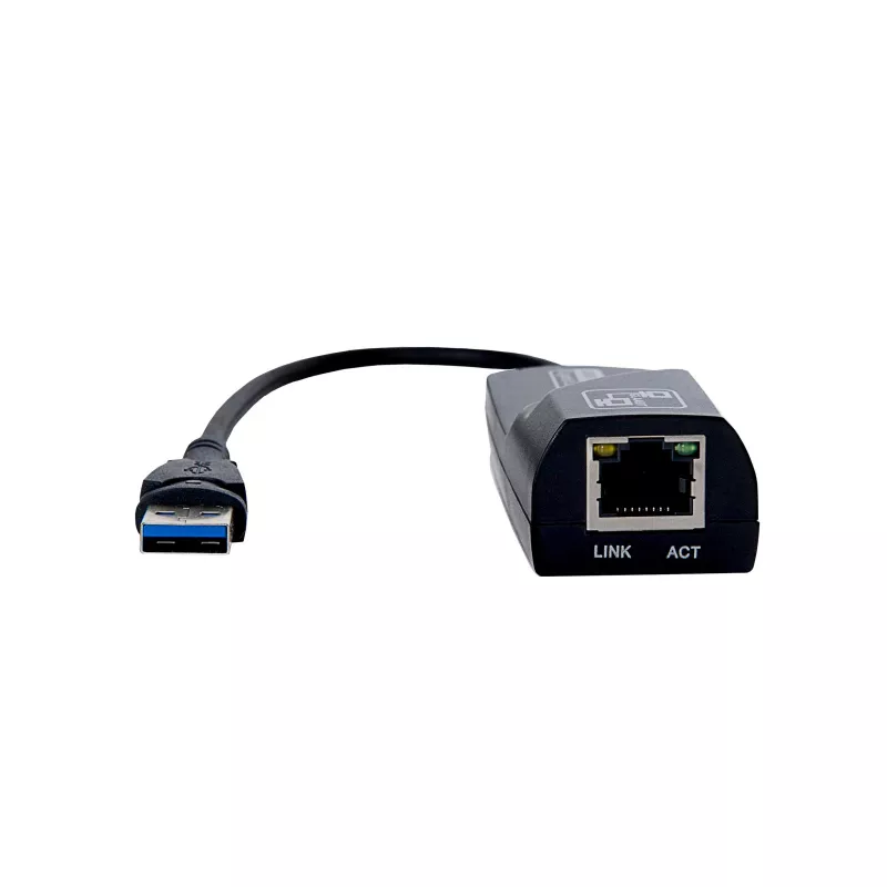 Akyga AK-AD-31 USB 3.0 naar Gigabit Ethernet-adapter, RJ45, 15 cm kabel, zwart