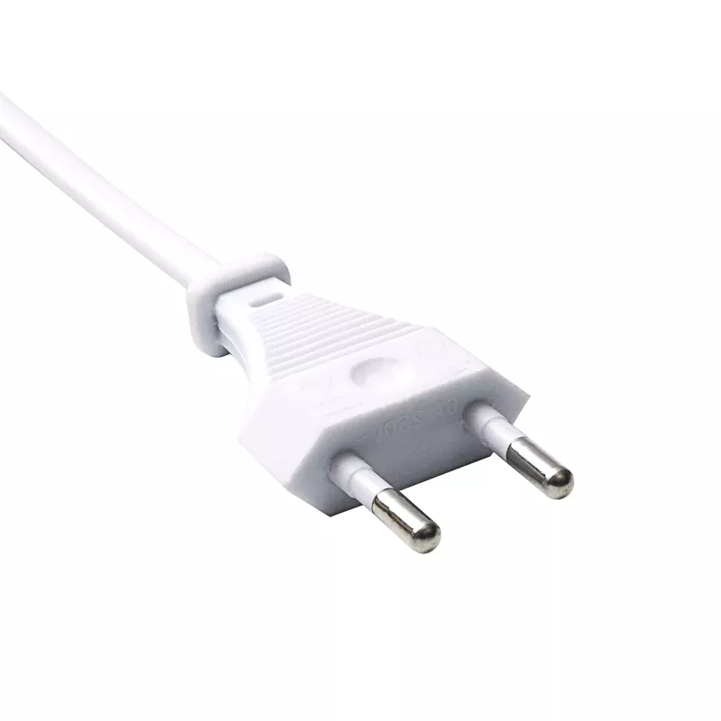 Akyga AK-RD-07A netsnoer CEE 7/16 – IEC C7 (haaks), CCA, 3 m, wit