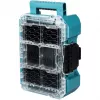 MAKTRAK organizer compact, gereedschapskist blauw/transparant, transparant deksel