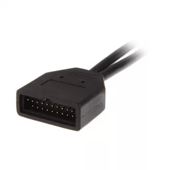 USB 19-pin naar USB 9-pin adapterkabel 0,15 m, zwart, No name ZUUS-173
