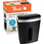 Peach PS600-10 papiervernietiger microversnippering 63 dB zwart, zilver