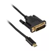 Akasa USB Type-C naar DVI-adapterkabel, zwart (AK-CBCA10-18BK)