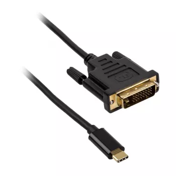 Akasa USB Type-C naar DVI-adapterkabel, zwart (AK-CBCA10-18BK)