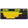 LORGAR KBP70TKLW, Draadloos TKL Mechanisch Gaming-toetsenbord Pro, Zwart/Geel, EN-layout