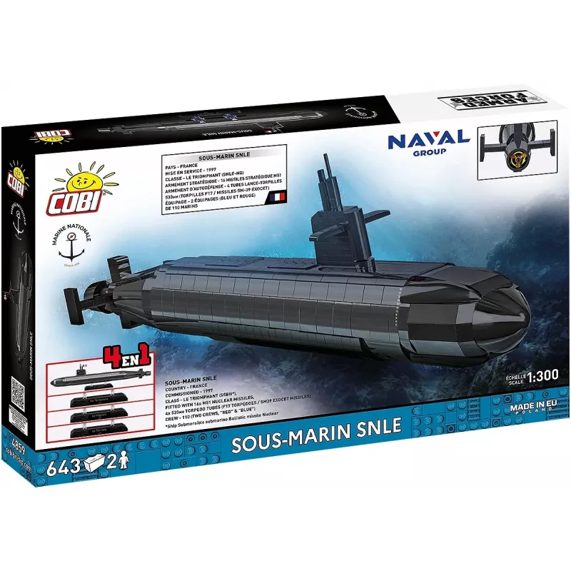 Cobi Blocks Sous-Marin SNLE constructieset — 643 onderdelen