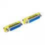 DeLOCK 65483 gender-changer Sub-D 25 blauw zilver geel