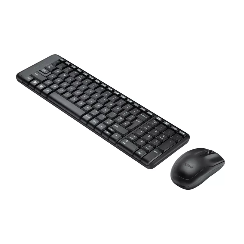 Wireless Combo MK220, draadloos, RF draadloos, QWERTZ, zwart, muis
