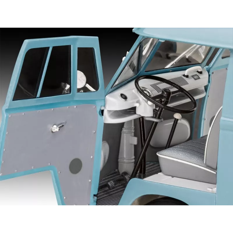 Kunststof model VW T1 Panel Van - Gulf decoratie 1/24
