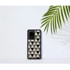 Hoes iKins voor Samsung Galaxy S20 Ultra — piramidepatroon, zwart