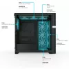 VK02 Lite, towerbehuizing zwart, gehard glas
