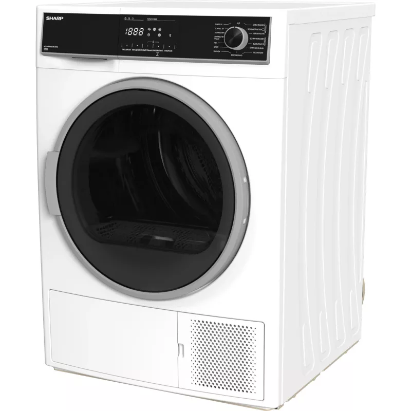 Sharp KD-HHH8S8GW3-DE wasdroger vrijstaand frontlader 8 kg wit