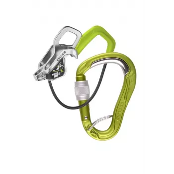 Belay Kit EDELRID Mega Jul Bulletproof Screw II Oasis - zekeringstoestel en schroefkarabiner set