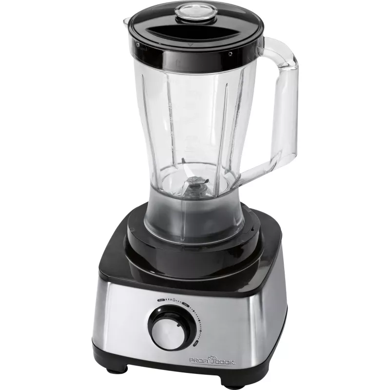 ProfiCook PC-KM 1063 keukenmachine 1200 W 1,75 L zwart, roestvrijstaal