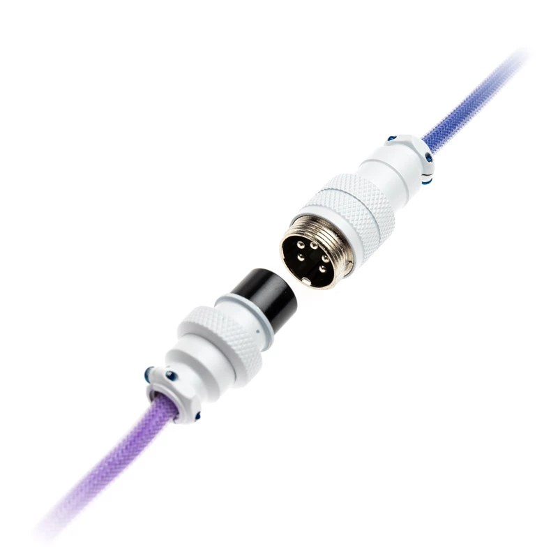 Ducky Premicord Afterglow spiraalkabel, USB Type-C naar Type-A - 1,8 m