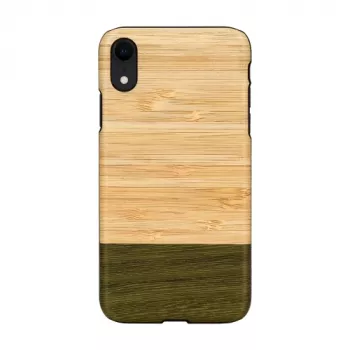 Smartphonehoesje man and wood voor iPhone XR — bambuswald zwart