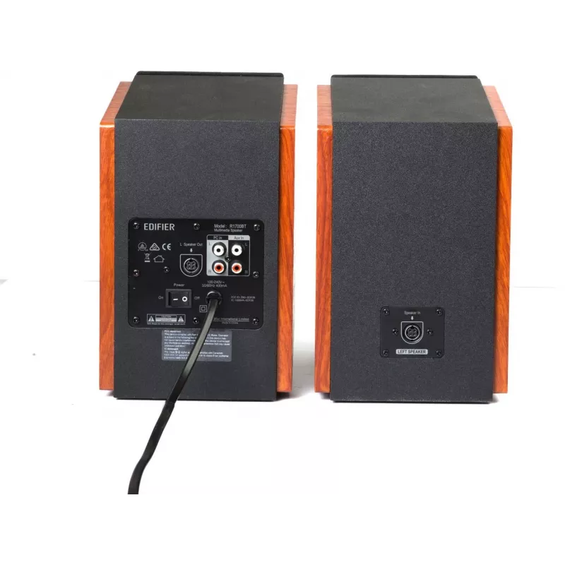 Edifier R1700BTS - luidspreker - boekenplankluidspreker - draadloos - Bluetooth - 66 watt (totaal) (R1700BTS WOOD)