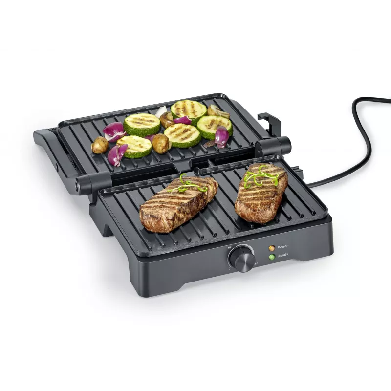 Elektrische multigrill SEVERIN KG 2391 XL met antiaanbaklaag grilloppervlak