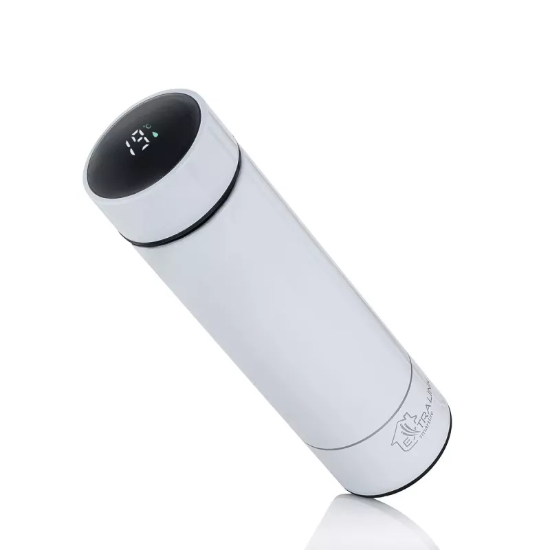 Extralink Smart Travel Mug wit, thermobeker met temperatuurweergave