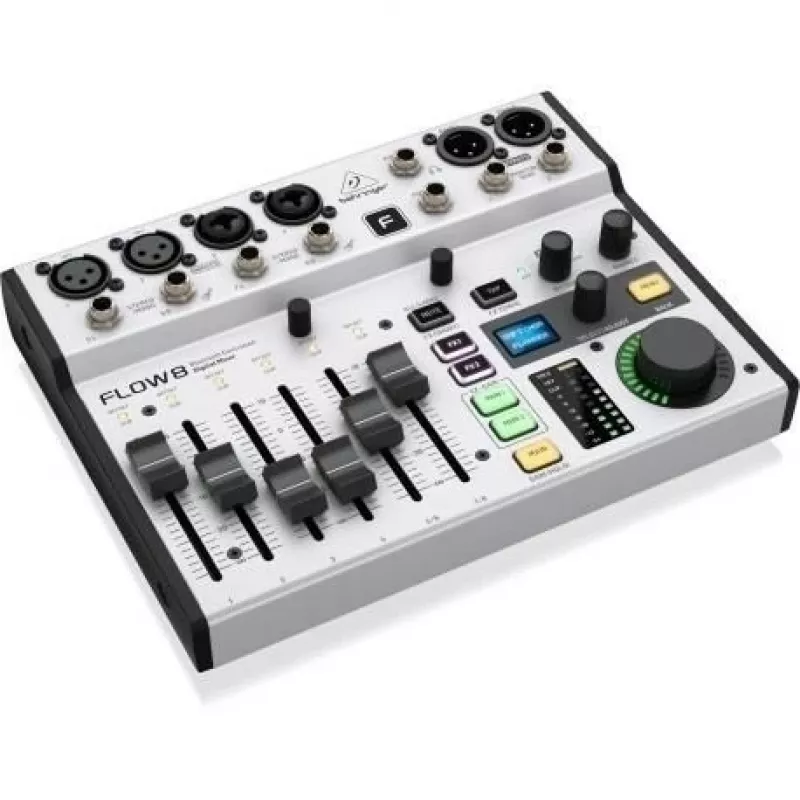 Digitale mixer Behringer FLOW 8 — 8-kanaals USB-audio-interface-mixer