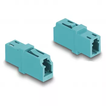 DeLOCK glasvezelkoppeling LC simplex bus naar LC simplex bus OM3 aqua