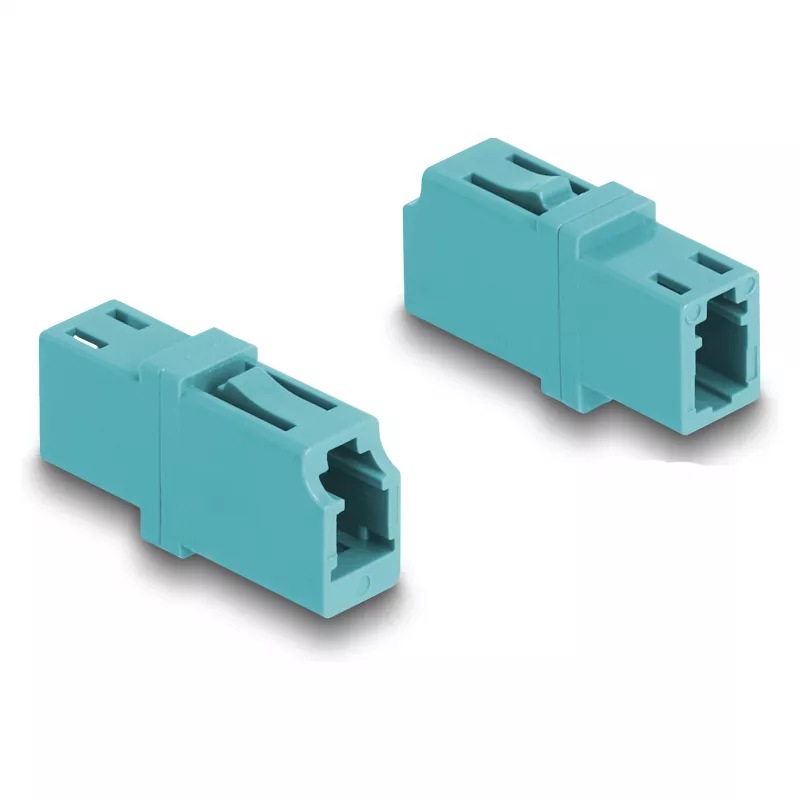 DeLOCK glasvezelkoppeling LC simplex bus naar LC simplex bus OM3 aqua