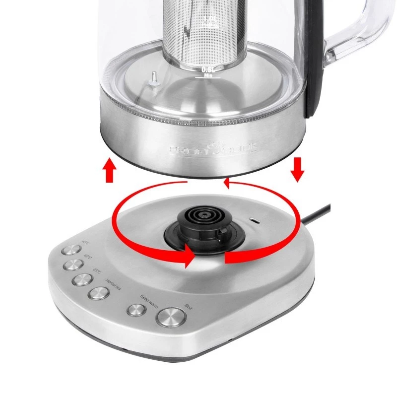 Proficook elektrische draadloze glazen waterkoker PC-WKS 1167