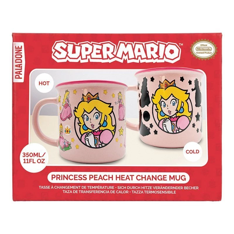 Paladone Super Mario Princess Peach warmtegevoelige mok