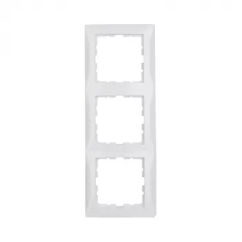 Berker S.1 10138989 3-voudig frame, poolwit glanzend