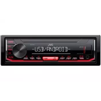 Auto digitale mediaspeler JVC KD-X162 1 DIN, 200 W, 24-bit DAC, FLAC/MP3/WAV/WMA, front-USB Type-A, 3,5 mm, lcd 2-regelig, zwart