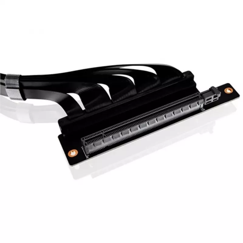 Thermaltake PCI-E 4.0 dubbele 90 graden riserkabel, 40 cm, zwart