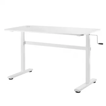 Handmatig in hoogte verstelbaar bureau Ergo Office, max. 40 kg, max. hoogte 117 cm, met tafelblad voor zittend en staand werken, ER-401 W