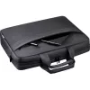 Laptoptas DEFENDER FIRM 26123 voor 15,6 inch laptops, polyurethaan, zwart, toploader, afneembare schouderriem