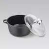 Maestro MR-4616C pan met deksel 16 cm 1 l zwart